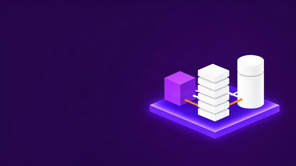 Formas abstratas de processamento, memória e armazenamento conectadas em uma plataforma cloud.